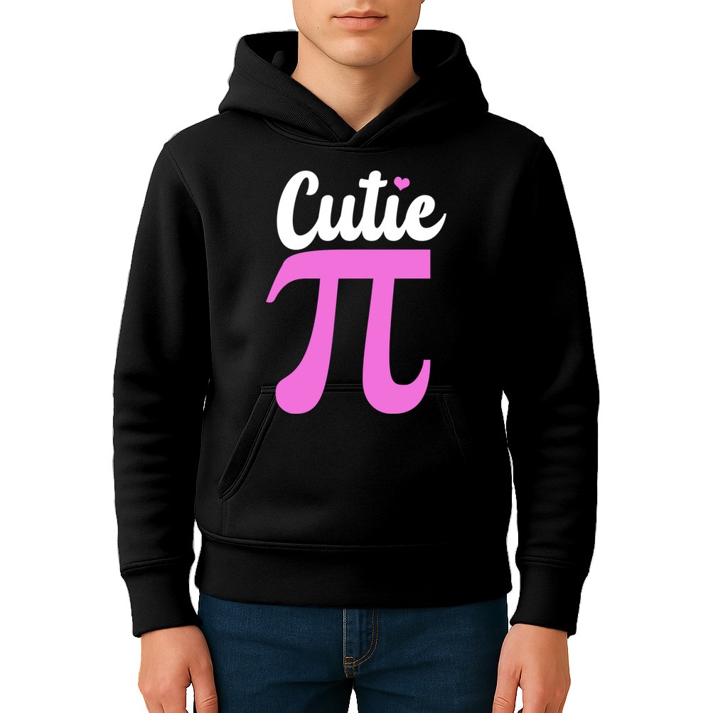 Cutie Pi Pi Day Heart Kids Hoodie