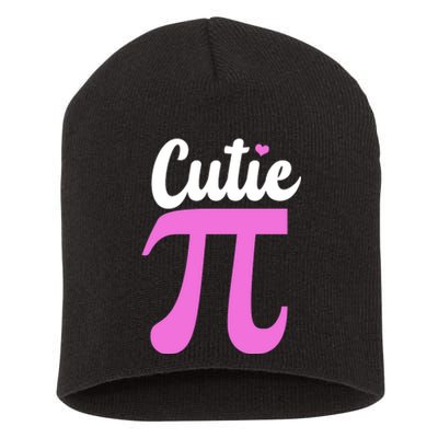 Cutie Pi Pi Day Heart Short Acrylic Beanie