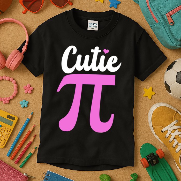 Cutie Pi Pi Day Heart Kids T-Shirt