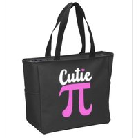Cutie Pi Pi Day Heart Zip Tote Bag