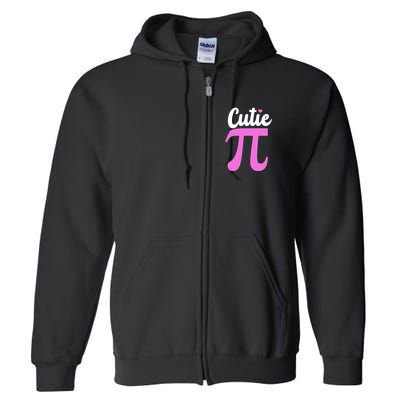 Cutie Pi Pi Day Heart Full Zip Hoodie