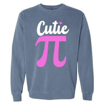 Cutie Pi Pi Day Heart Garment-Dyed Sweatshirt