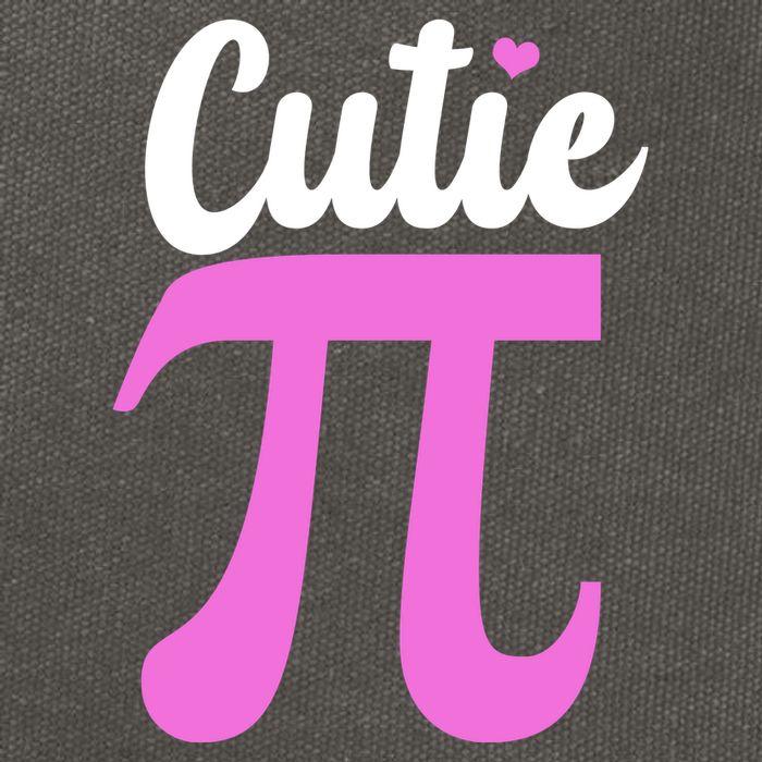 Cutie Pi Pi Day Heart Cotton Canvas Backpack