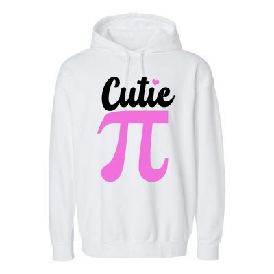 Cutie Pi Pi Day Heart Garment-Dyed Fleece Hoodie