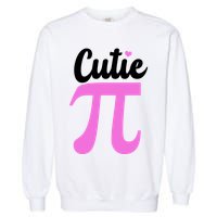 Cutie Pi Pi Day Heart Garment-Dyed Sweatshirt