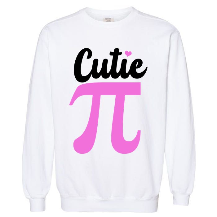 Cutie Pi Pi Day Heart Garment-Dyed Sweatshirt
