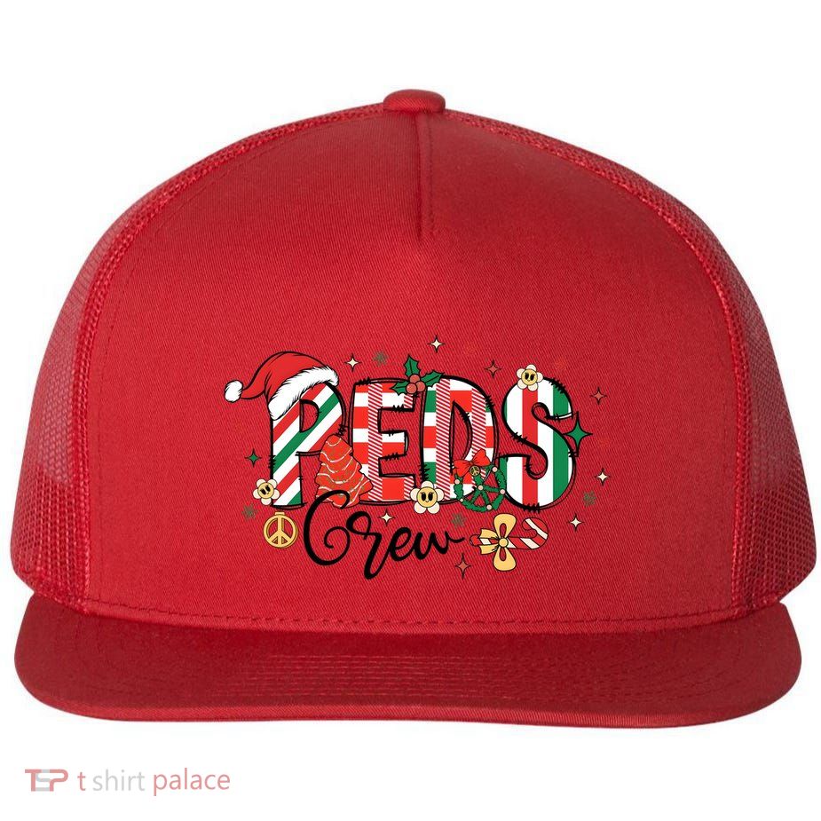 Christmas Peds Pediatrics Holiday Season Flatbill Hat