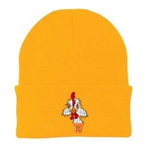 Chicken Pot Pi (Pie) Funny 3 14 Pi Day Pun Math And Science Great Gift Knit Cap Winter Beanie