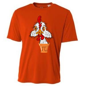 Chicken Pot Pi (Pie) Funny 3 14 Pi Day Pun Math And Science Great Gift Cooling Performance Crew T-Shirt