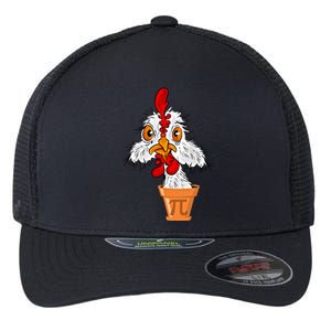 Chicken Pot Pi (Pie) Funny 3 14 Pi Day Pun Math And Science Great Gift Flexfit Unipanel Trucker Cap