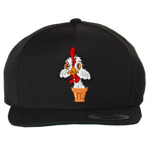 Chicken Pot Pi (Pie) Funny 3 14 Pi Day Pun Math And Science Great Gift Wool Snapback Cap