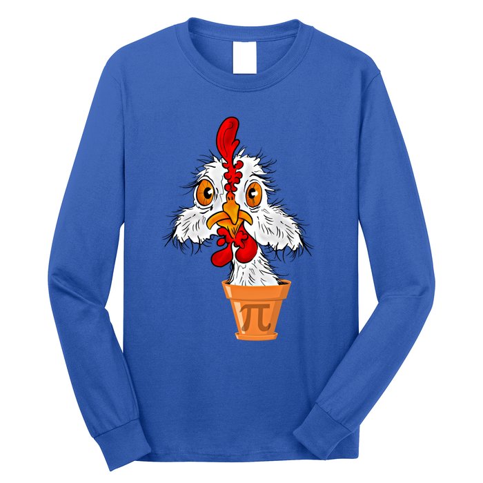 Chicken Pot Pi (Pie) Funny 3 14 Pi Day Pun Math And Science Great Gift Long Sleeve Shirt