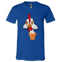 Chicken Pot Pi (Pie) Funny 3 14 Pi Day Pun Math And Science Great Gift V-Neck T-Shirt