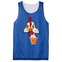 Chicken Pot Pi (Pie) Funny 3 14 Pi Day Pun Math And Science Great Gift Mesh Reversible Basketball Jersey Tank