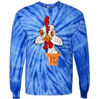 Chicken Pot Pi (Pie) Funny 3 14 Pi Day Pun Math And Science Great Gift Tie-Dye Long Sleeve Shirt