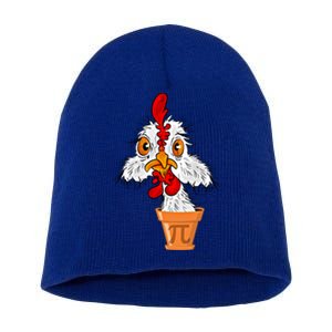 Chicken Pot Pi (Pie) Funny 3 14 Pi Day Pun Math And Science Great Gift Short Acrylic Beanie