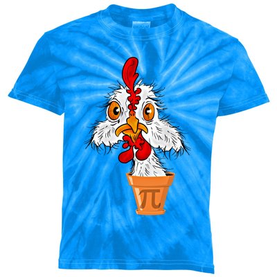 Chicken Pot Pi (Pie) Funny 3 14 Pi Day Pun Math And Science Great Gift Kids Tie-Dye T-Shirt