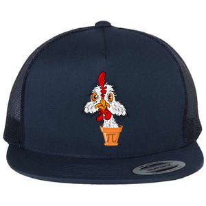 Chicken Pot Pi (Pie) Funny 3 14 Pi Day Pun Math And Science Great Gift Flat Bill Trucker Hat