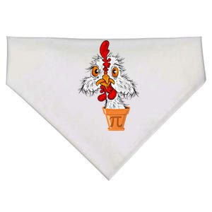 Chicken Pot Pi (Pie) Funny 3 14 Pi Day Pun Math And Science Great Gift USA-Made Doggie Bandana