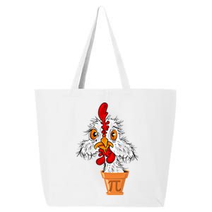 Chicken Pot Pi (Pie) Funny 3 14 Pi Day Pun Math And Science Great Gift 25L Jumbo Tote