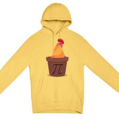 Chicken Pot Pie Pi Funny Math Cooking Gift Premium Pullover Hoodie