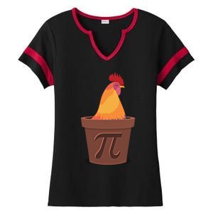 Chicken Pot Pie Pi Funny Math Cooking Gift Ladies Halftime Notch Neck Tee