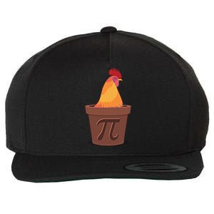 Chicken Pot Pie Pi Funny Math Cooking Gift Wool Snapback Cap