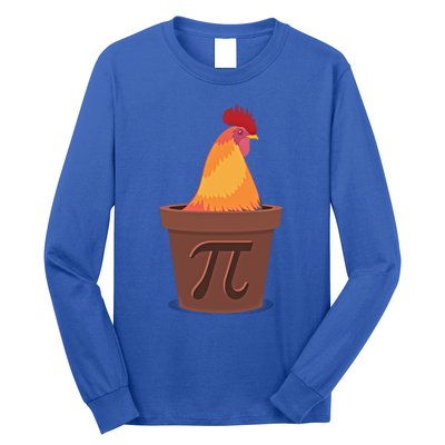 Chicken Pot Pie Pi Funny Math Cooking Gift Long Sleeve Shirt