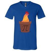 Chicken Pot Pie Pi Funny Math Cooking Gift V-Neck T-Shirt