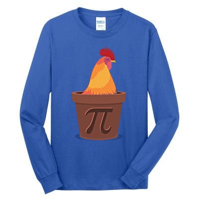 Chicken Pot Pie Pi Funny Math Cooking Gift Tall Long Sleeve T-Shirt