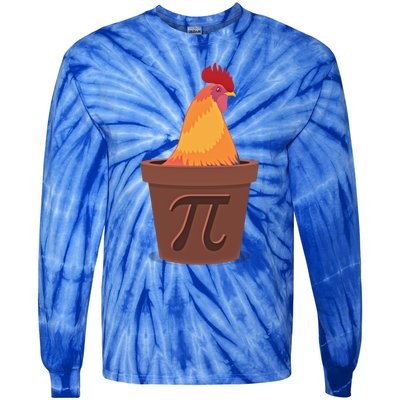 Chicken Pot Pie Pi Funny Math Cooking Gift Tie-Dye Long Sleeve Shirt