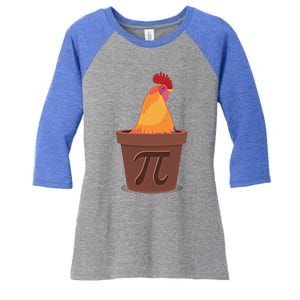 Chicken Pot Pie Pi Funny Math Cooking Gift Women's Tri-Blend 3/4-Sleeve Raglan Shirt