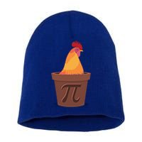 Chicken Pot Pie Pi Funny Math Cooking Gift Short Acrylic Beanie