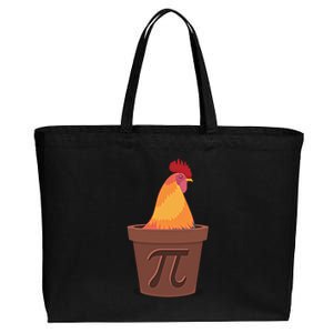 Chicken Pot Pie Pi Funny Math Cooking Gift Cotton Canvas Jumbo Tote