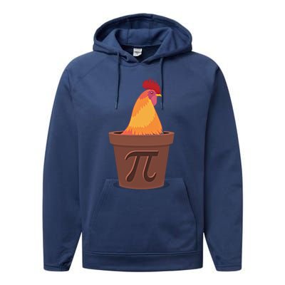 Chicken Pot Pie Pi Funny Math Cooking Gift Performance Fleece Hoodie