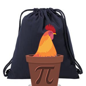 Chicken Pot Pie Pi Funny Math Cooking Gift Drawstring Bag