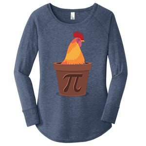 Chicken Pot Pie Pi Funny Math Cooking Gift Women's Perfect Tri Tunic Long Sleeve Shirt