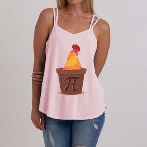 Chicken Pot Pie Pi Funny Math Cooking Gift Women's Strappy Tank