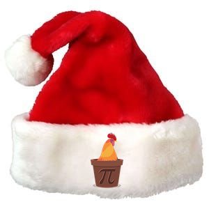 Chicken Pot Pie Pi Funny Math Cooking Gift Premium Christmas Santa Hat