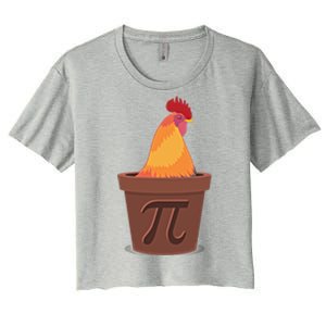 Chicken Pot Pie Pi Funny Math Cooking Gift Women's Crop Top Tee