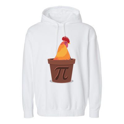 Chicken Pot Pie Pi Funny Math Cooking Gift Garment-Dyed Fleece Hoodie