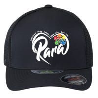 Cute Para Paraprofessional Teacher Heart Flexfit Unipanel Trucker Cap