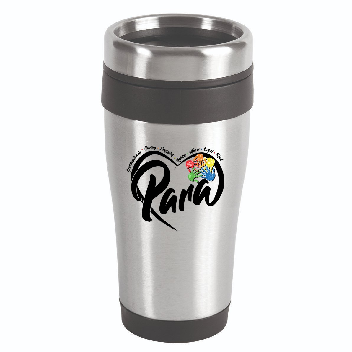 Cute Para Paraprofessional Teacher Heart 16oz Travel Tumbler