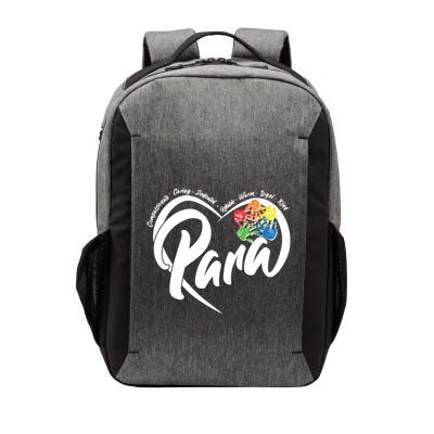 Cute Para Paraprofessional Teacher Heart Vector Backpack