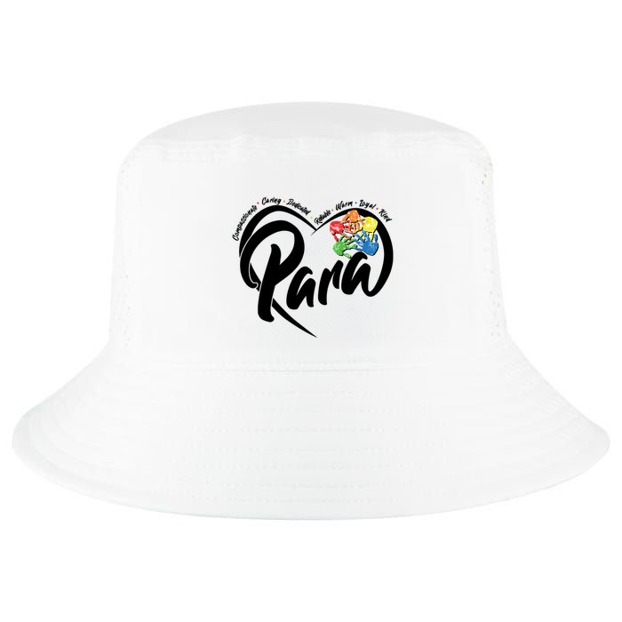 Cute Para Paraprofessional Teacher Heart Cool Comfort Performance Bucket Hat