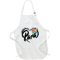 Cute Para Paraprofessional Teacher Heart Apron