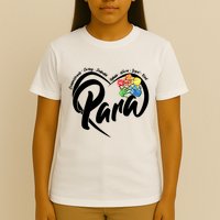 Cute Para Paraprofessional Teacher Heart T-Shirt