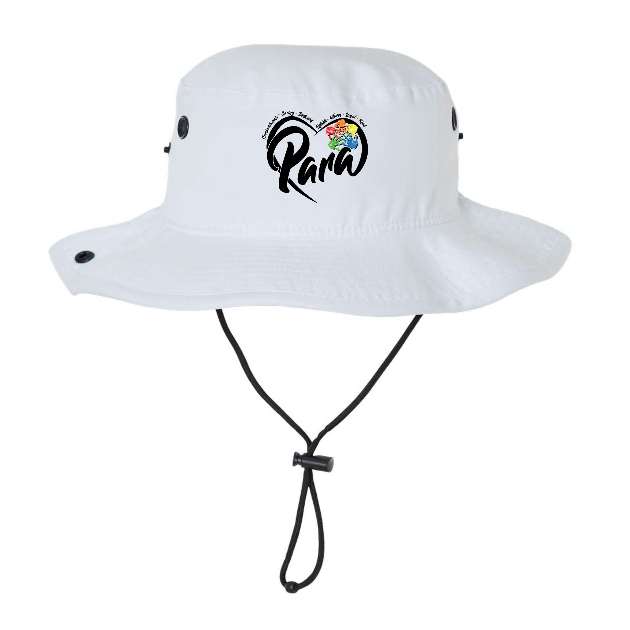 Cute Para Paraprofessional Teacher Heart Bucket Hat