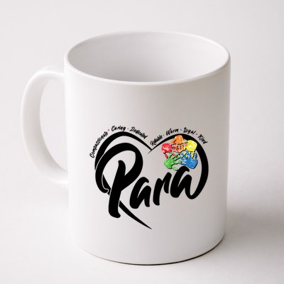 Cute Para Paraprofessional Teacher Heart Mug