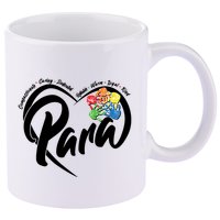 Cute Para Paraprofessional Teacher Heart 11oz C Handle Ceramic Mug